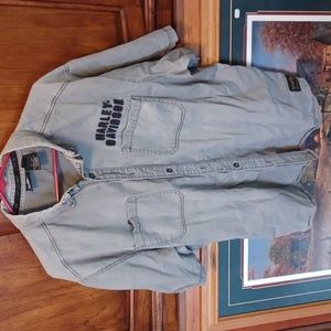 Mens Harley Davidson Work Shirt  Size 2XL